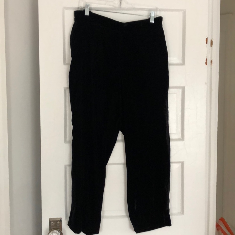 J. Crew Merchantile black velvet pants - size 20